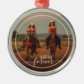 Benutzerdefinierte Personalisierte Fotovorlagenspe Ornament Aus Metall (Vorne)