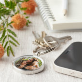 Benutzerdefinierte Personalisierte Fotovorlagenspe Schlüsselanhänger (Seite)