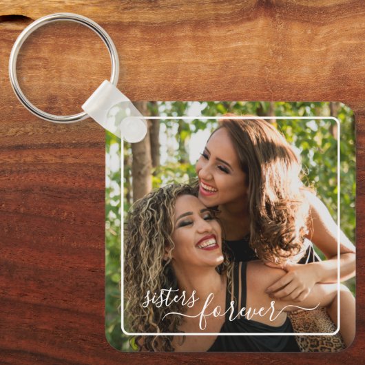 Benutzerdefinierte Personalisierte Fotovorlagenspe Schlüsselanhänger (Vorderseite)