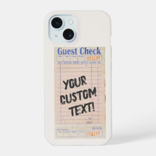 Benutzerdefinierte personalisierte Gästekontrolle iPhone 15 Hülle