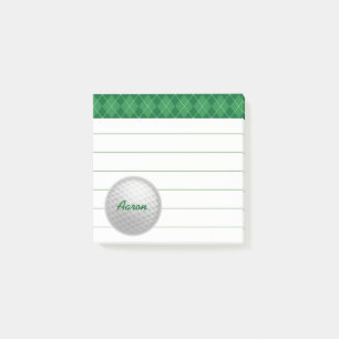 Benutzerdefinierte personalisierte Golf-Post-it-No Post-it Klebezettel