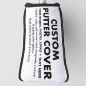 Benutzerdefinierte Personalisierte Golf Putter Clu Headcover (Rotieren 90)
