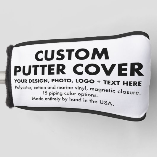 Benutzerdefinierte Personalisierte Golf Putter Clu Headcover (Vorderseite)