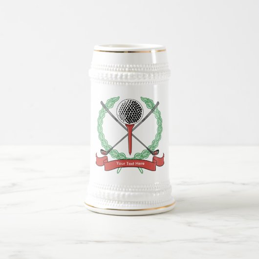 Benutzerdefinierte Personalisierte Golf-Tasse Bierglas (Mittel)