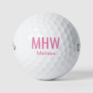 Benutzerdefinierte personalisierte Golfbälle Rosa