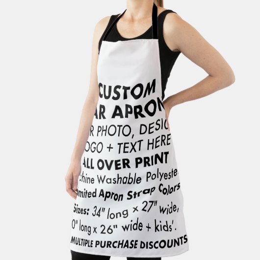 Benutzerdefinierte Personalisierte große Bar über Schürze (InSitu)