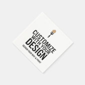 Benutzerdefinierte Personalisierte Leere Firmenmar Serviette (Ecke)