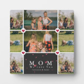Benutzerdefinierte Personalisierte Liebe Mama 8 Fo Fotoplatte (Vorderseite)
