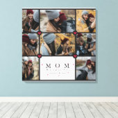 Benutzerdefinierte Personalisierte Liebe Mama 8 Fo Leinwanddruck (Insitu (Holzboden))