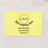 Benutzerdefinierte Personalisierte Logos und Detai Visitenkarte (Vorderseite)