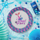 Benutzerdefinierte Personalisierte Mermaid-Themed- Pappteller (Party)