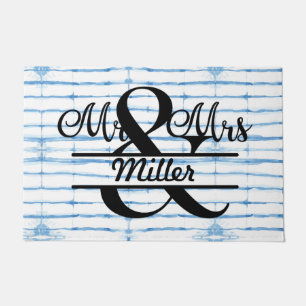 Benutzerdefinierte Personalisierte Monogram Shibor Fußmatte
