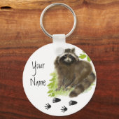 Benutzerdefinierte, Personalisierte Niedliche Racc Schlüsselanhänger (Vorderseite)