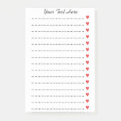 Benutzerdefinierte Personalisierte Notizen mit rot (Vorderseite)