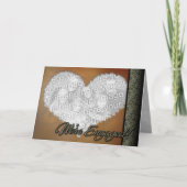 Benutzerdefinierte Personalisierte Online-Verlobun Ankündigung (Vorderseite)