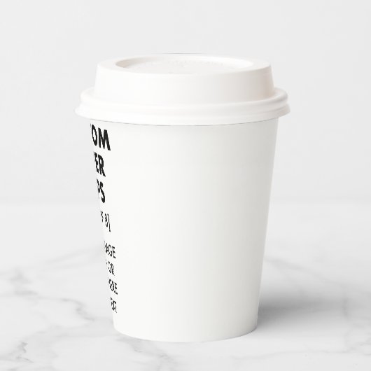 Benutzerdefinierte Personalisierte Papiergruppen [ Pappbecher (Links)