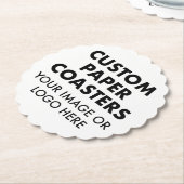 Benutzerdefinierte personalisierte PAPIERUNTERSETZ Untersetzer (angewinkelt)