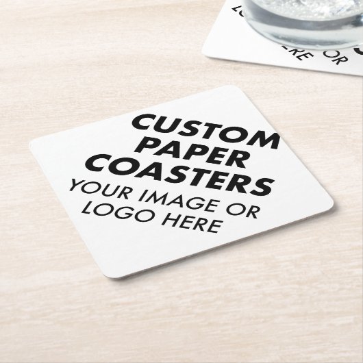 Benutzerdefinierte personalisierte PAPIERUNTERSETZ Untersetzer (angewinkelt)