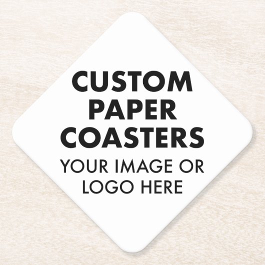 Benutzerdefinierte personalisierte PAPIERUNTERSETZ Untersetzer (Vorderseite)