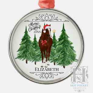 Benutzerdefinierte Personalisierte Pferd Wasserfar Ornament Aus Metall