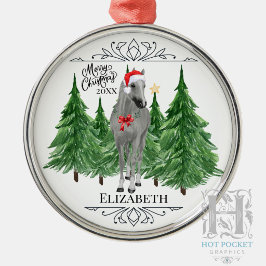 Benutzerdefinierte Personalisierte Pferd Wasserfar Ornament Aus Metall