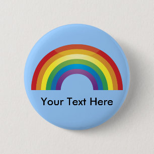 Benutzerdefinierte Personalisierte Regenbogenschal Button