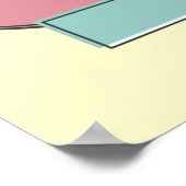 Benutzerdefinierte Personalisierte Retro-50er-Stil Poster (Ecke)