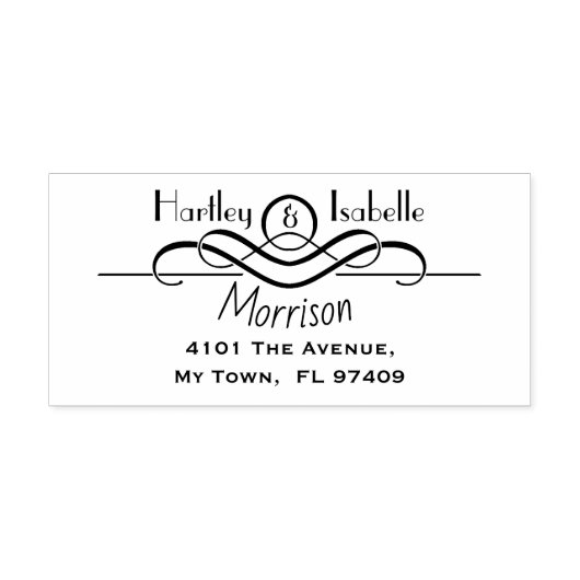 Benutzerdefinierte Personalisierte Rücksendeadress Permastempel (Design)