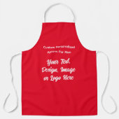 Benutzerdefinierte Personalisierte Schürze für Män (Vorderseite)