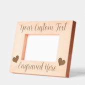 Benutzerdefinierte Personalisierte Textzeilen Geätzte Rahmen (Links)