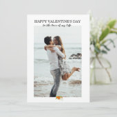 Benutzerdefinierte Personalisierte Valentinstag-Fo Feiertagskarte (Stehend Vorderseite)