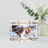 Benutzerdefinierte Personalisierte Weihnachtskarte Feiertagskarte (Stehend Vorderseite)