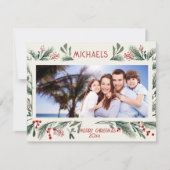 Benutzerdefinierte Personalisierte Weihnachtskarte Feiertagskarte (Vorderseite)