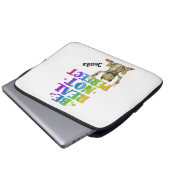 Benutzerdefinierte Personalisierung Positive Boho- Laptopschutzhülle (Vorne Knopf)