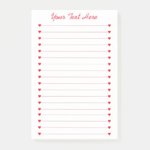 Benutzerdefinierte persönliche Löschtafel mit rote Post-it Klebezettel