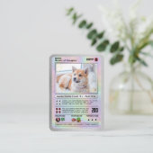 Benutzerdefinierte Pet Card Fun Game Cartoon Dog T Telefonnummerkarte (Stehend Vorderseite)