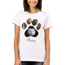 Benutzerdefinierte Pet Foto Collage Paw Print Form