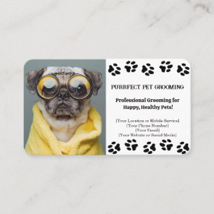 Benutzerdefinierte Pet Groomer Business Card mit F Visitenkarte