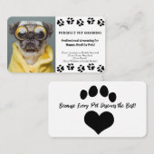 Benutzerdefinierte Pet Groomer Business Card mit F Visitenkarte (Vorne/Hinten)