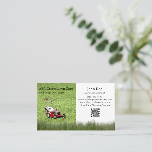 Benutzerdefinierte Pflege Visitenkarte (Stehend Vorderseite)