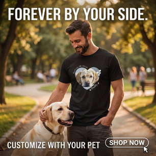 Benutzerdefinierte Pfoten auf meinem Herz-Hundelie T-Shirt