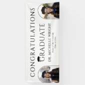 Benutzerdefinierte PhD-Doktorhut Doktorgrad Abschl Banner (Vertikal)