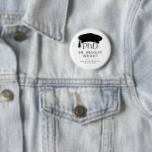 Benutzerdefinierte PhD-Doktorhut Doktorgrad-Abschl Button (Beispiel)