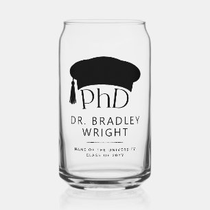 Benutzerdefinierte PhD-Doktorhut Doktorgrad-Abschl Dosenglas