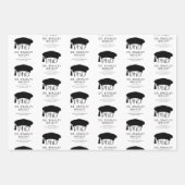 Benutzerdefinierte PhD Doktorhut Doktorgrad Abschl Geschenkpapier Set (Vorderseite 2)