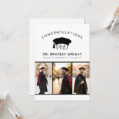 Benutzerdefinierte PhD-Doktorhut Doktorgrad-Abschl Karte (Vorderseite/Rückseite Beispiel)