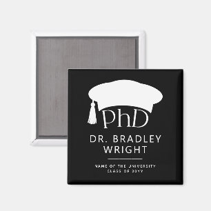 Benutzerdefinierte PhD-Doktorhut Doktorgrad Abschl Magnet