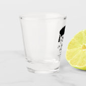 Benutzerdefinierte PhD-Doktorhut Doktorgrad-Abschl Schnapsglas (Links)