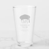 Benutzerdefinierte PhD-Doktorhut Doktorgrad Absolv Glas (Rückseite)