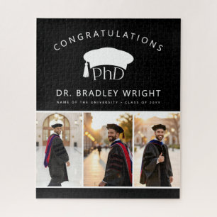 Benutzerdefinierte PhD Doktorhut Promotion Doktorg Puzzle